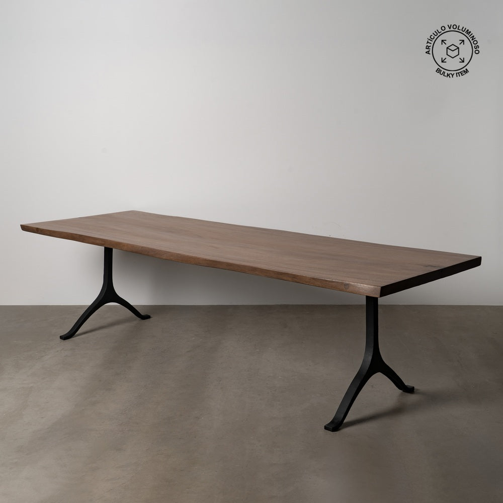 MESA COMEDOR MADERA-METAL SALÓN 300 X 90 X 77 CM