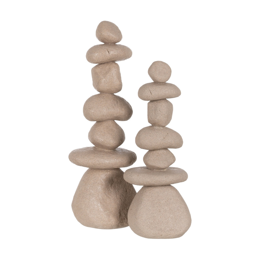 FIGURE STONES POLYRESIN DECORATION 22 X 16.50 X 60 CM