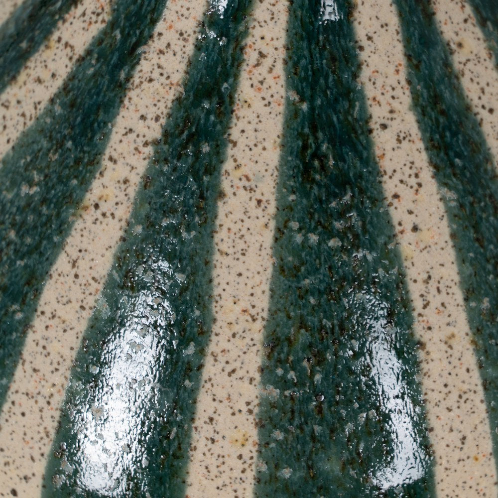 GREEN-WHITE CERAMIC VASE 19.30 X 19.30 X 31.20 CM