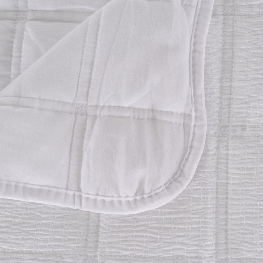 COLCHA BLANCO POLIESTER DORMITORIO 270 X 280 CM