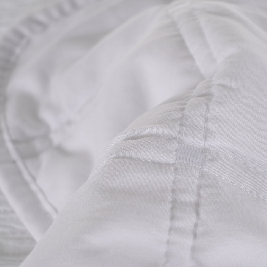 COLCHA BLANCO POLIESTER DORMITORIO 270 X 280 CM