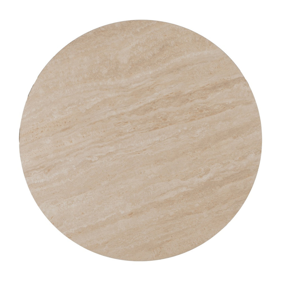 MESA CENTRO BEIGE PIEDRA MDF DECORACIÓN 70 X 70 X 38,50 CM