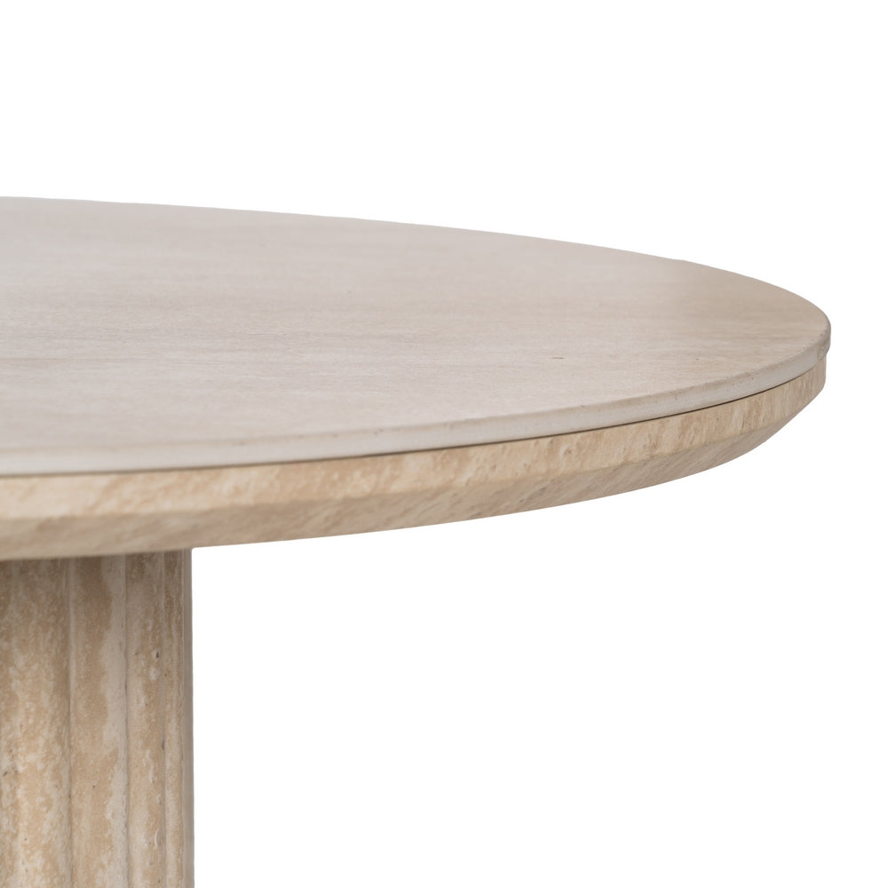 BEIGE STONE MDF COFFEE TABLE DECORATION 120 X 60 X 46 CM