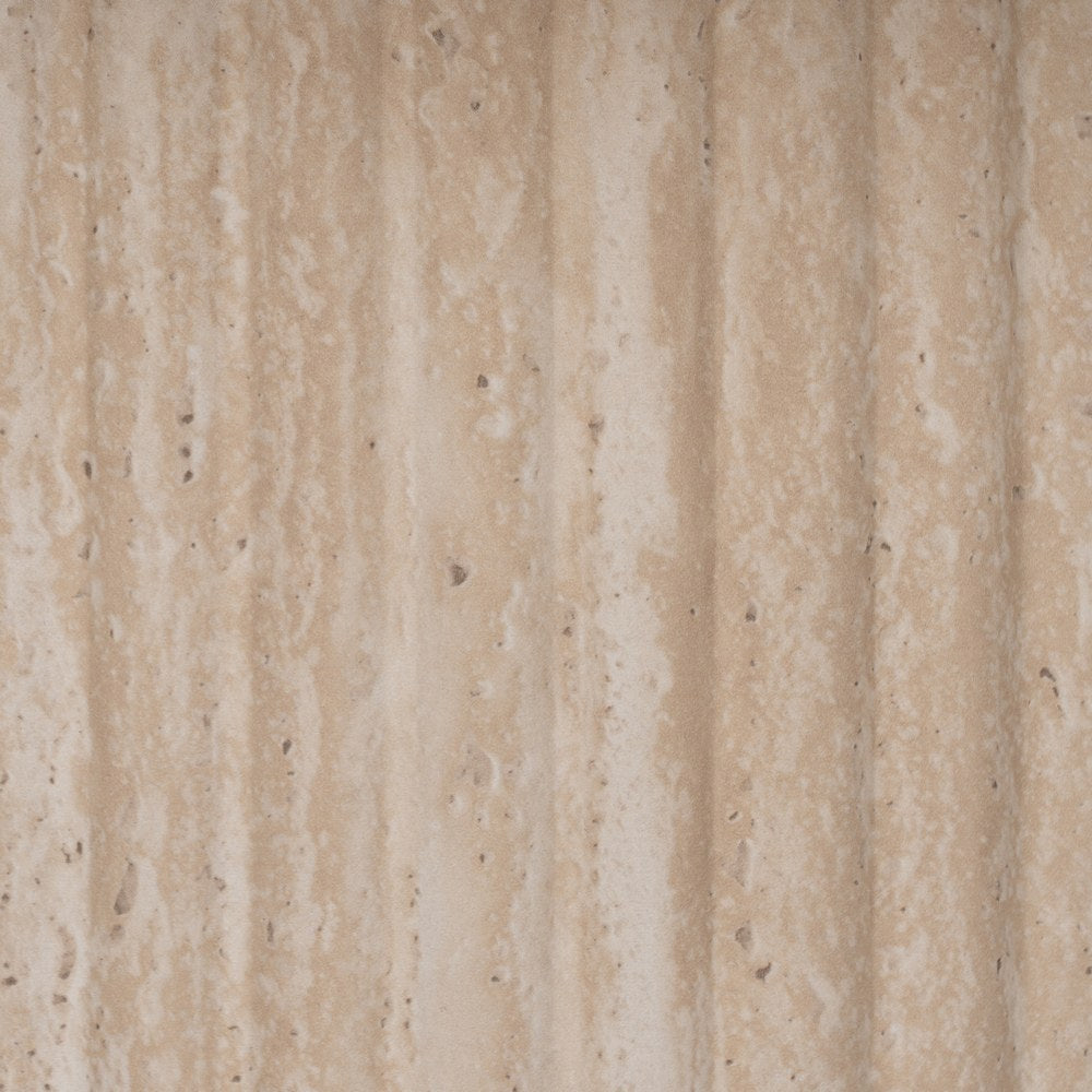 MESA CENTRO BEIGE PIEDRA MDF DECORACIÓN 90 X 90 X 45 CM