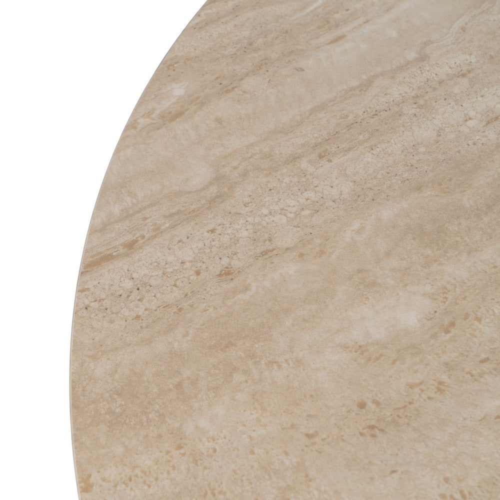 MESA COMEDOR BEIGE PIEDRA MDF DECORACIÓN 180 X 90 X 76 CM