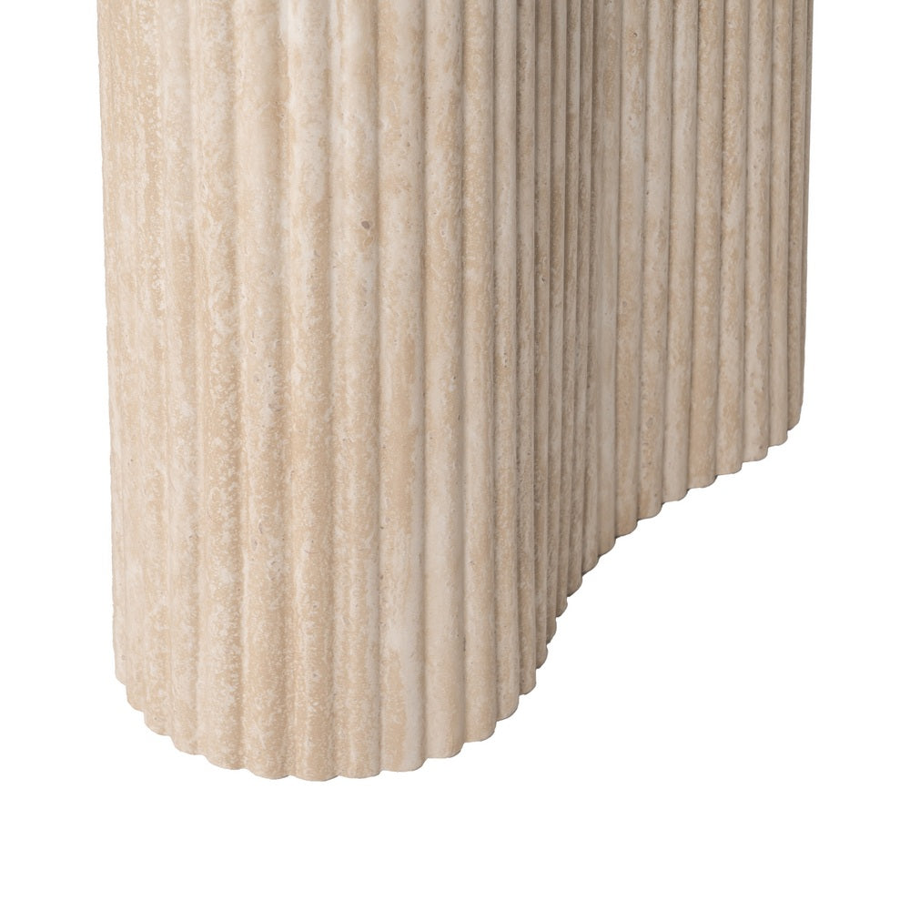 MESA COMEDOR BEIGE PIEDRA MDF DECORACIÓN 180 X 90 X 76 CM