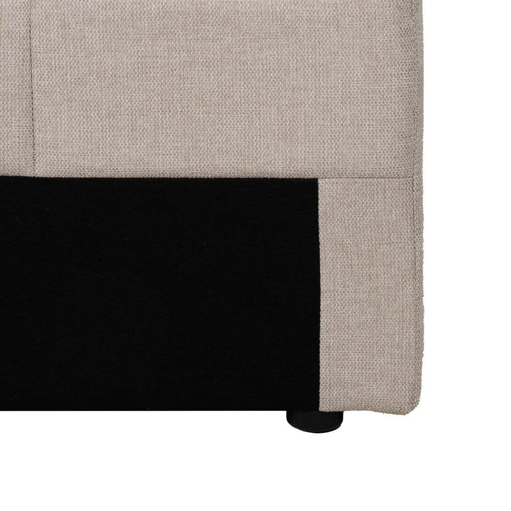 CABECERO BEIGE TEJIDO DORMITORIO 160 X 8 X 100 CM