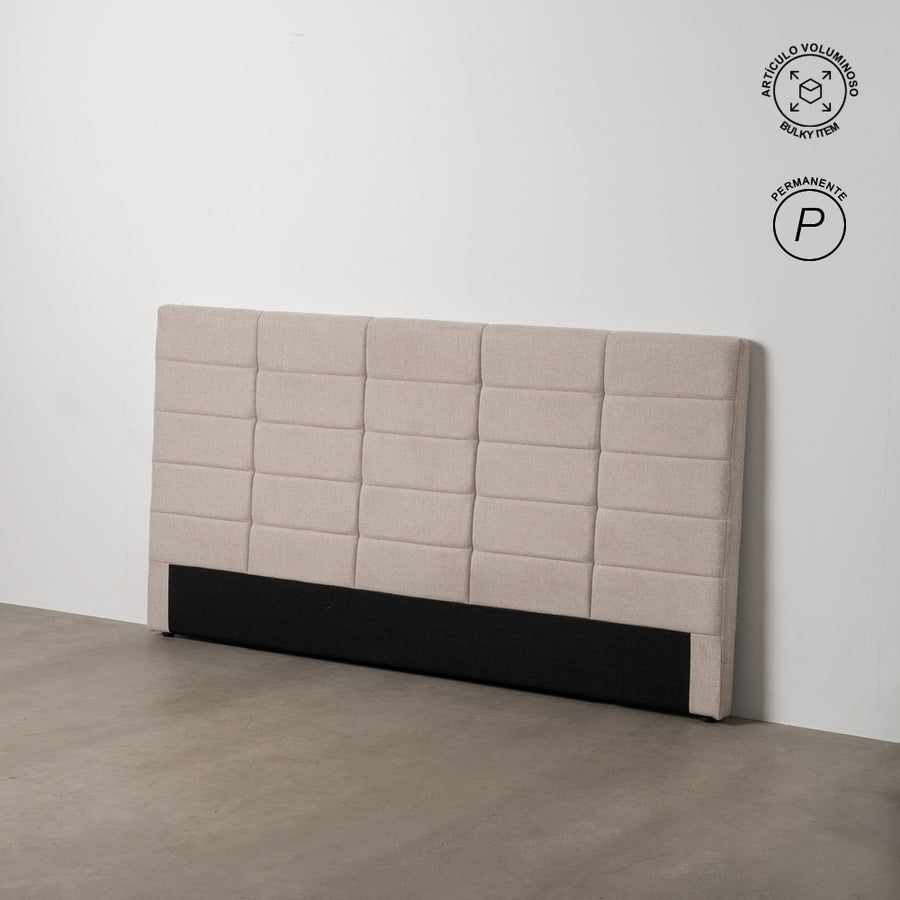CABECERO BEIGE TEJIDO DORMITORIO 190 X 8 X 100 CM