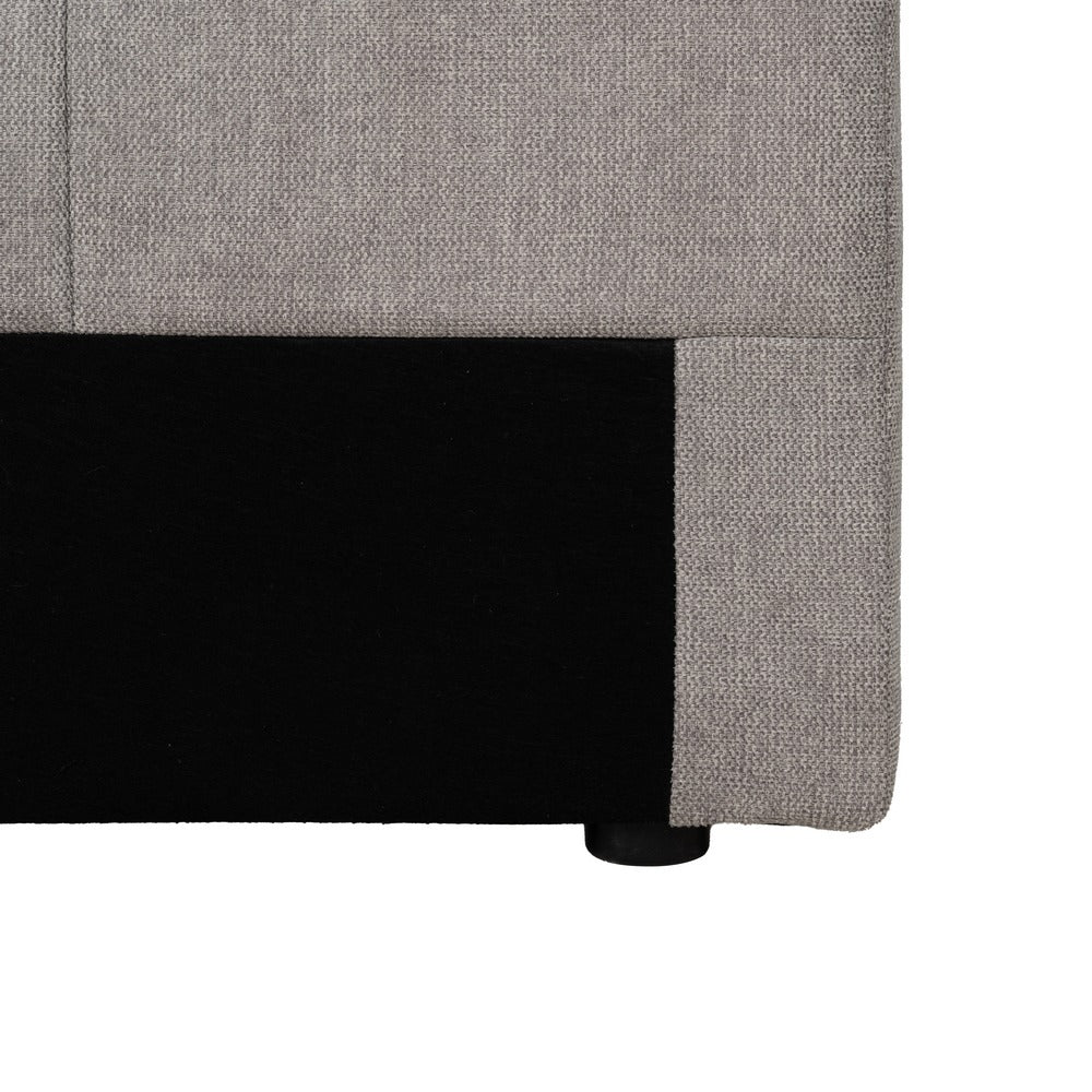 CABECERO GRIS TEJIDO DORMITORIO 160 X 8 X 100 CM