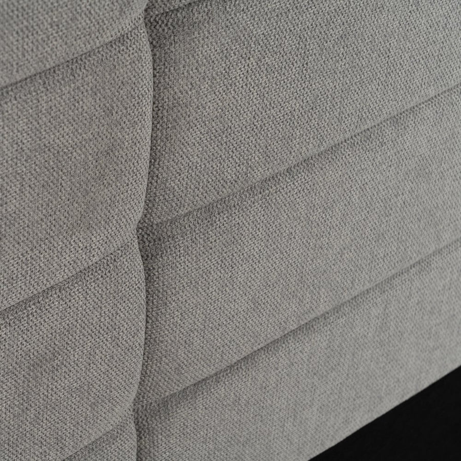 CABECERO GRIS TEJIDO DORMITORIO 190 X 8 X 100 CM