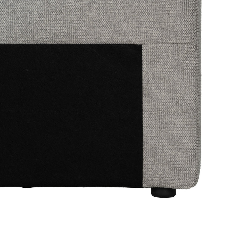 CABECERO GRIS TEJIDO DORMITORIO 190 X 8 X 100 CM
