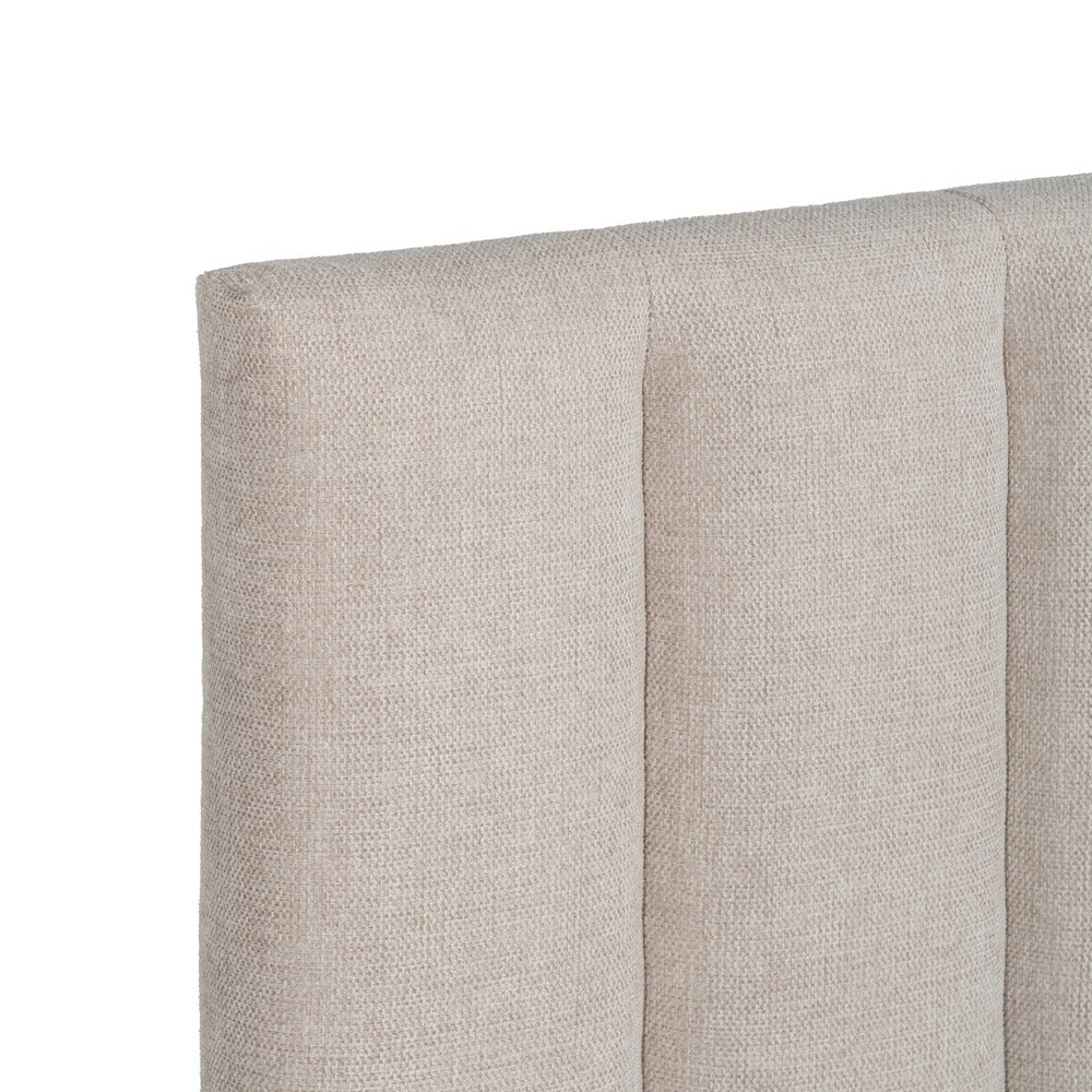 CABECERO BEIGE TEJIDO DORMITORIO 160 X 8 X 100 CM