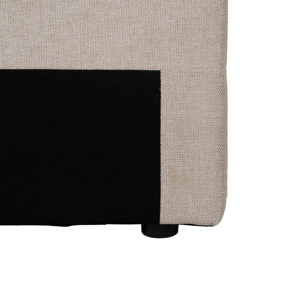 CABECERO BEIGE TEJIDO DORMITORIO 160 X 8 X 100 CM