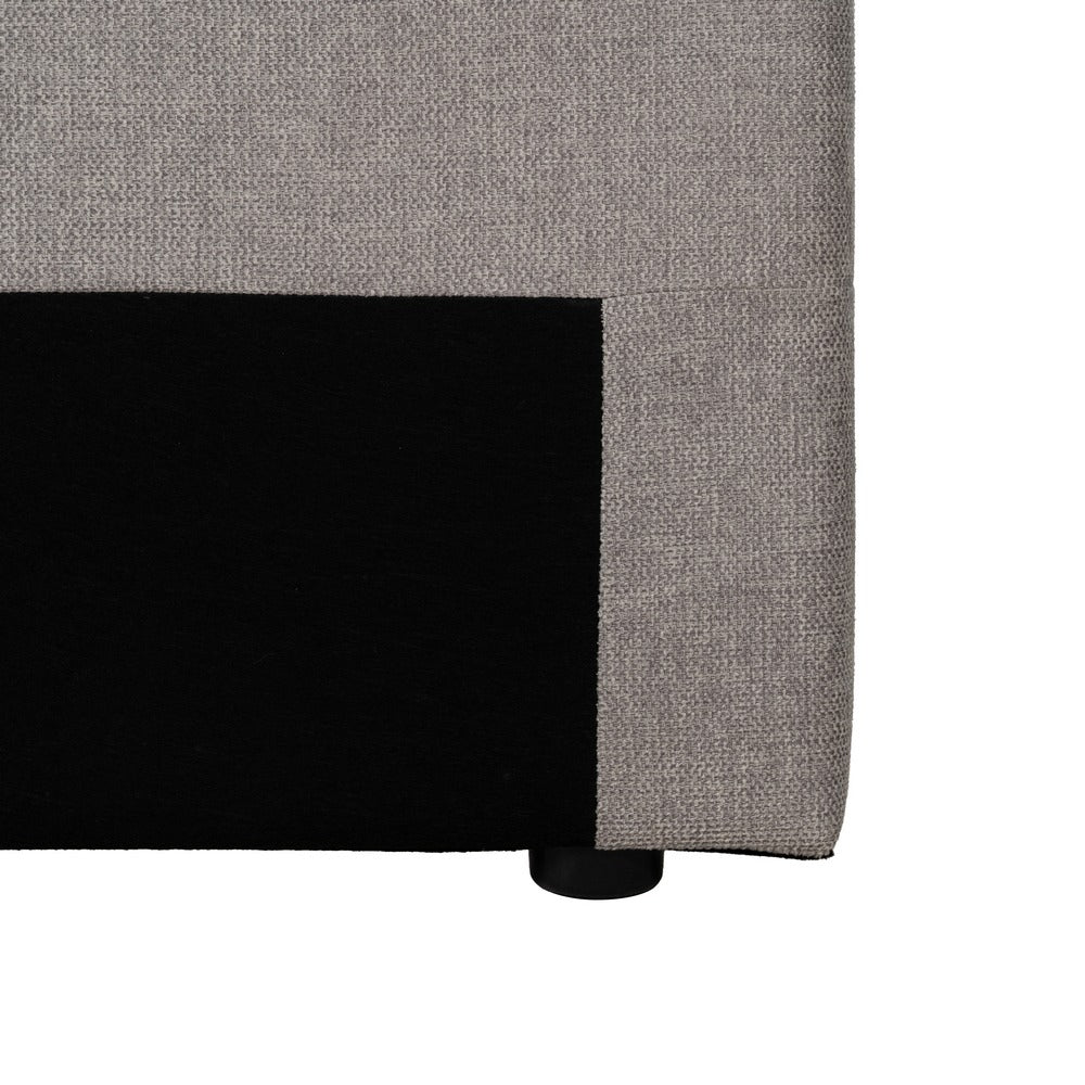 CABECERO GRIS TEJIDO DORMITORIO 160 X 8 X 100 CM