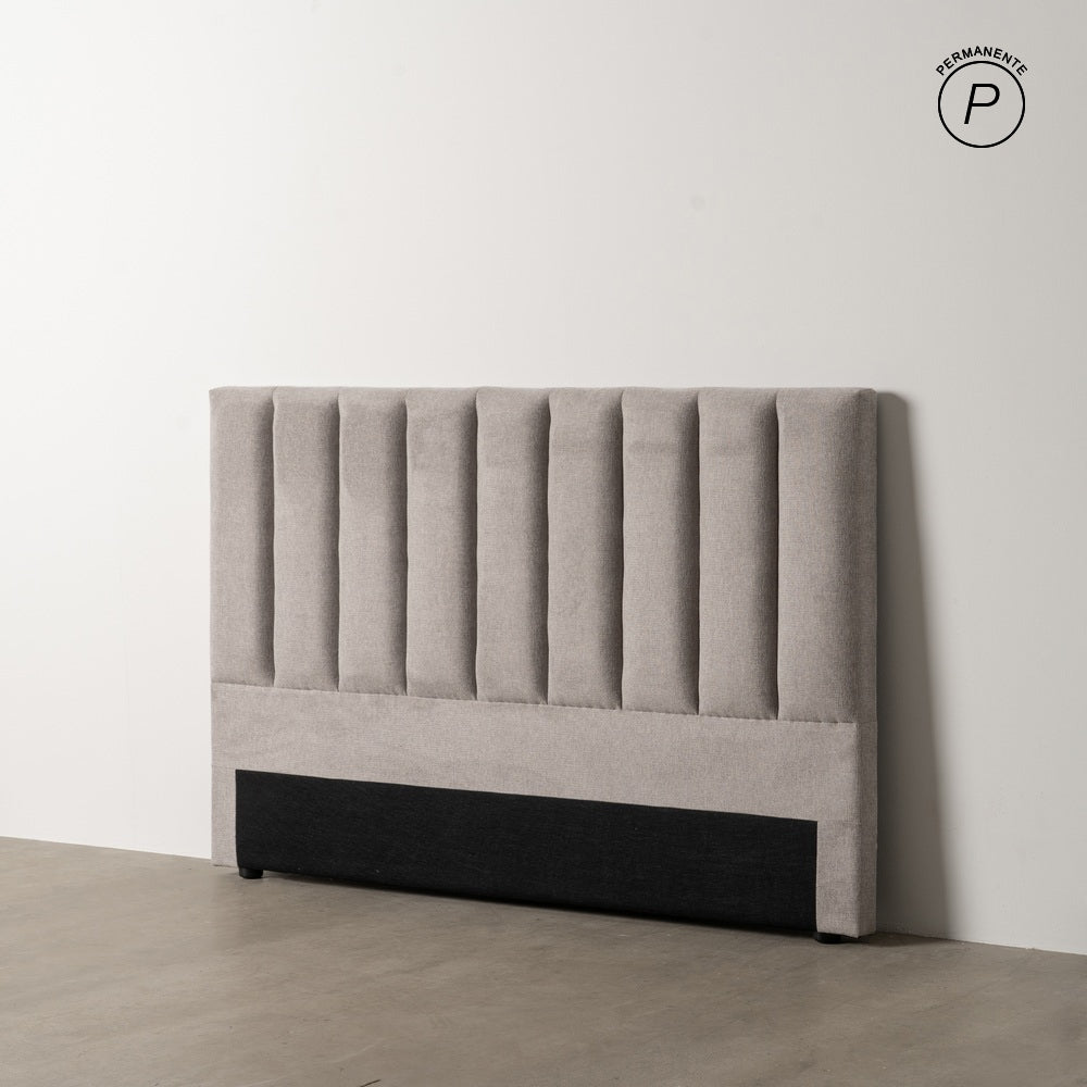 CABECERO GRIS TEJIDO DORMITORIO 160 X 8 X 100 CM