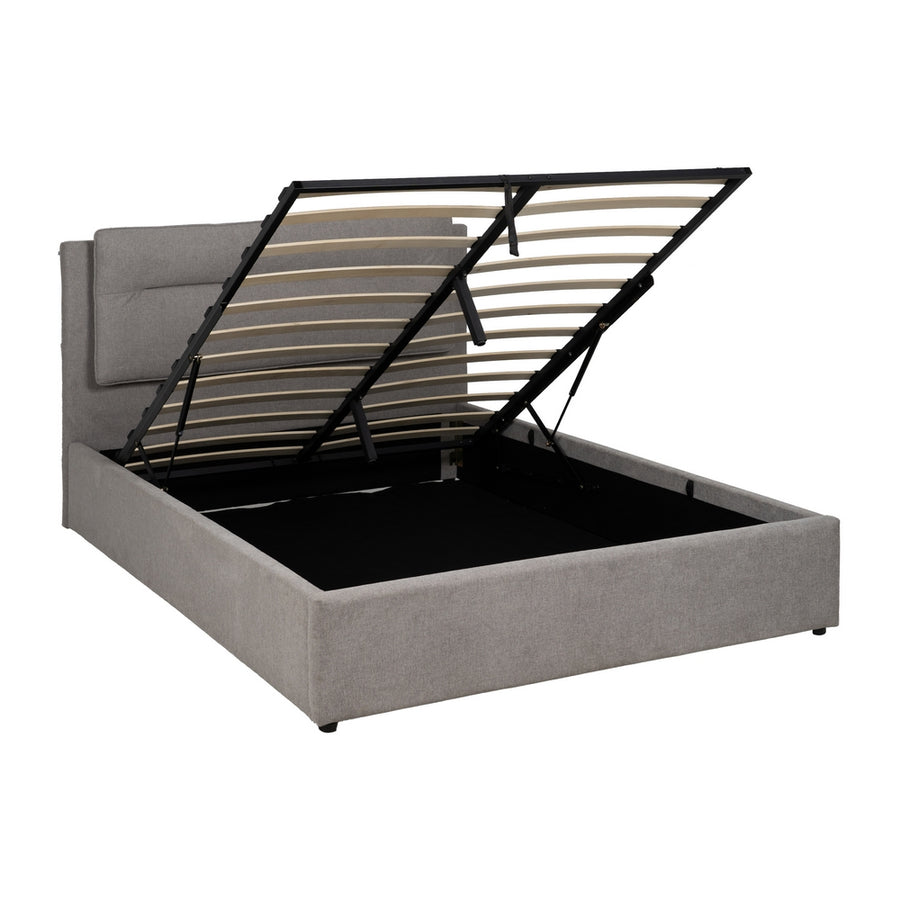 CAMA CANAPÉ GRIS TEJIDO DORMITORIO 164 X 214 X 110 CM