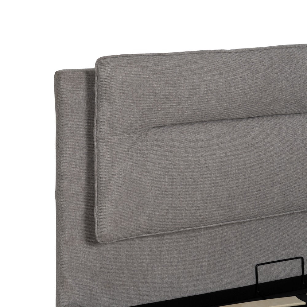 CAMA CANAPÉ GRIS TEJIDO DORMITORIO 164 X 214 X 110 CM
