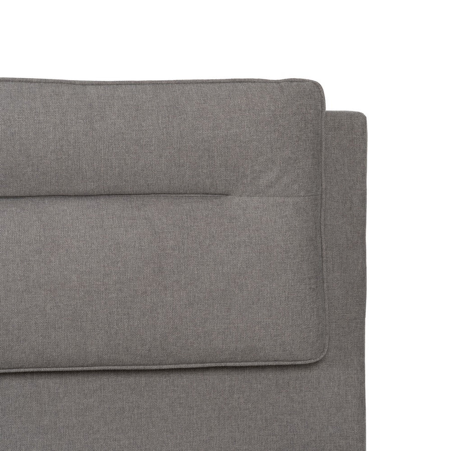 CAMA CANAPÉ GRIS TEJIDO DORMITORIO 164 X 214 X 110 CM