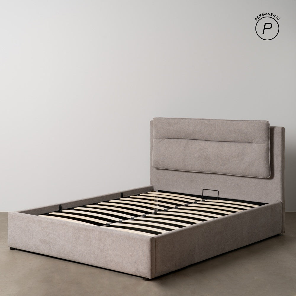 CAMA CANAP� GRIS TEJIDO DORMITORIO 164 X 214 X 110 CM