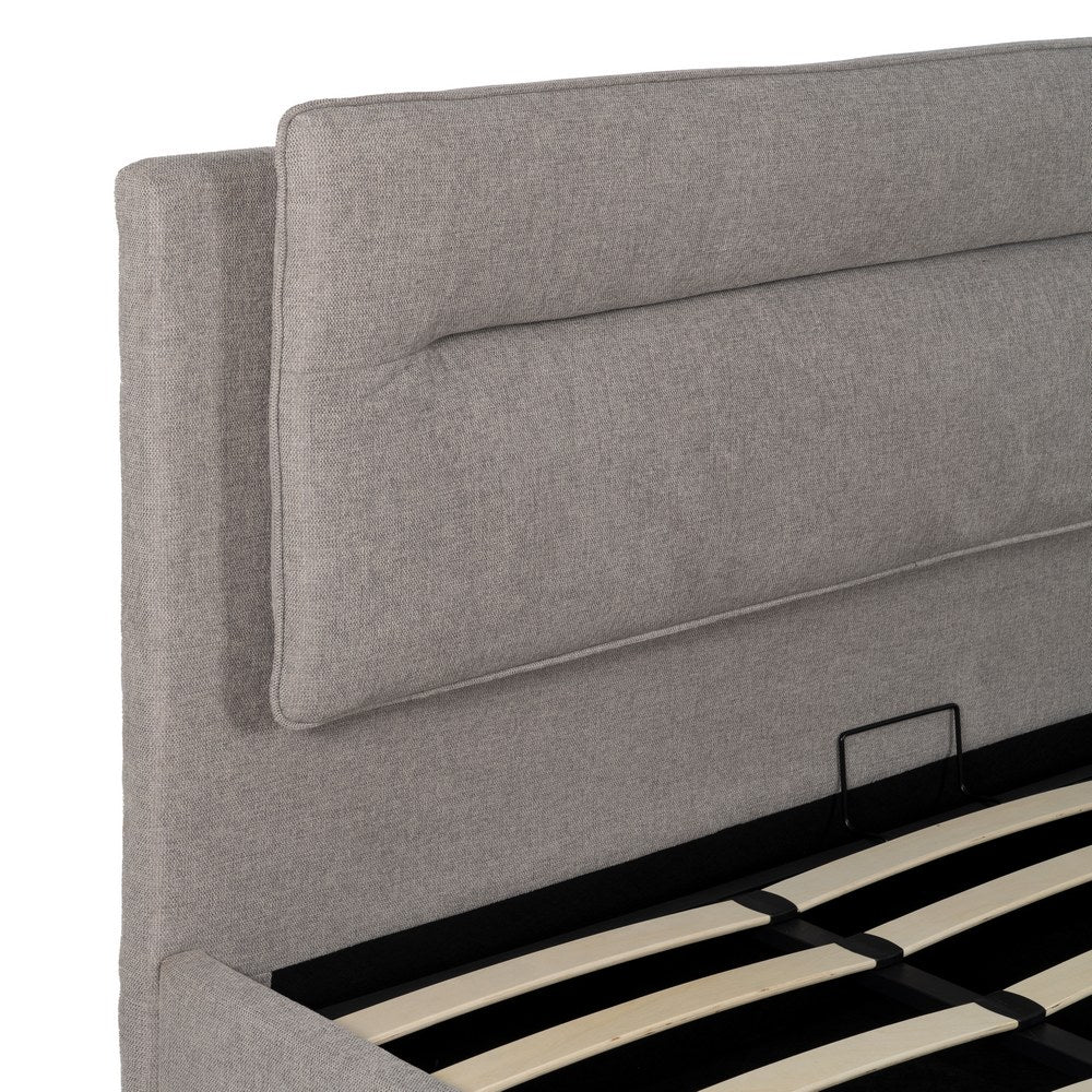 CAMA CANAPÉ GRIS TEJIDO DORMITORIO 191 X 212 X 113 CM