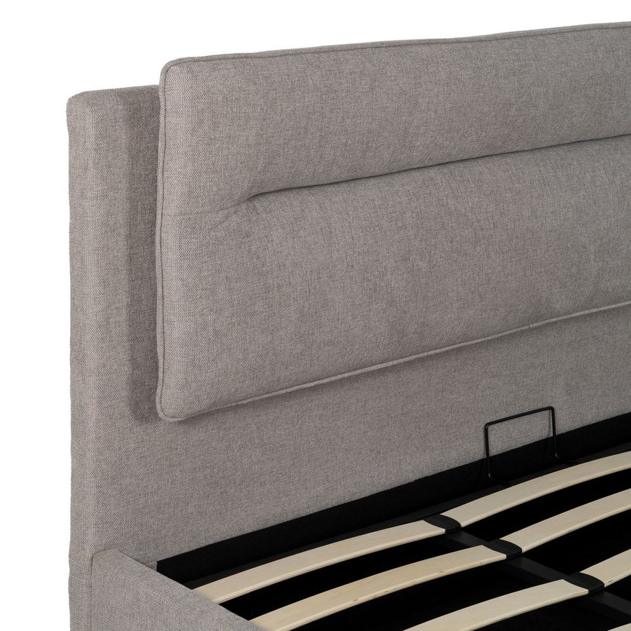 CAMA CANAPÉ GRIS TEJIDO DORMITORIO 191 X 212 X 113 CM