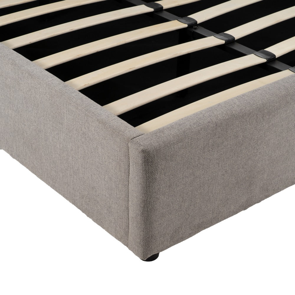 CAMA CANAPÉ GRIS TEJIDO DORMITORIO 191 X 212 X 113 CM