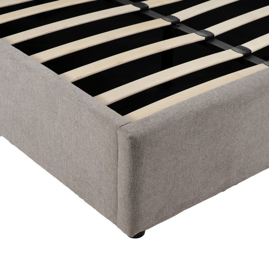 CAMA CANAPÉ GRIS TEJIDO DORMITORIO 191 X 212 X 113 CM