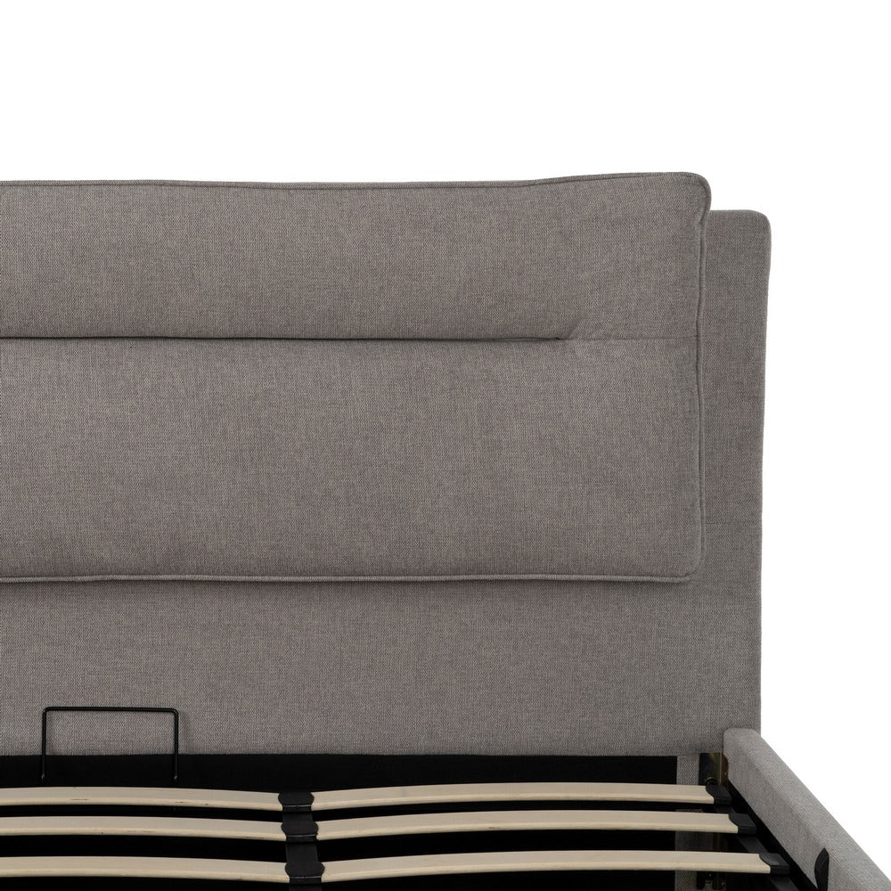CAMA CANAPÉ GRIS TEJIDO DORMITORIO 191 X 212 X 113 CM