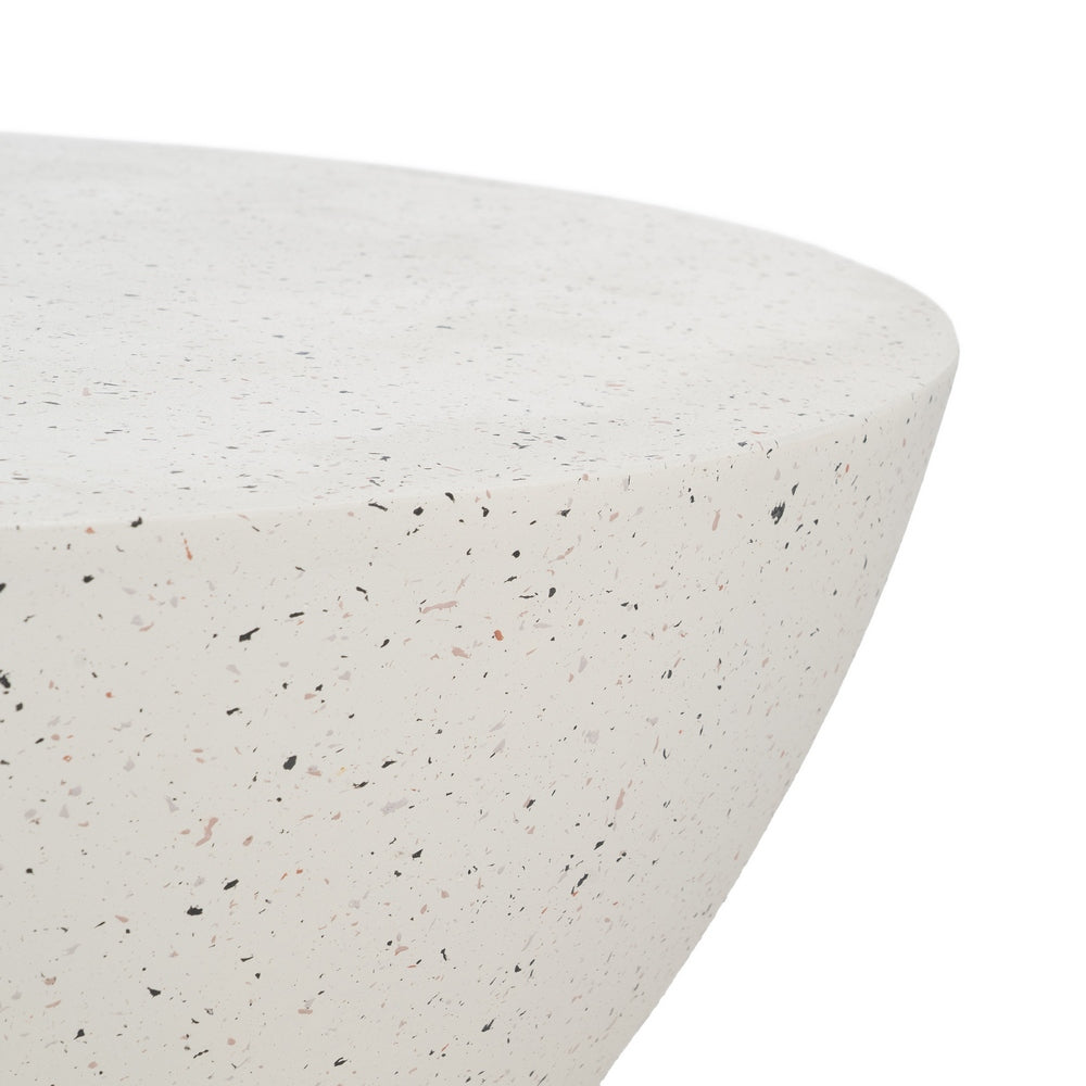 MESA CENTRO BLANCO FIBRA DE MAGNESIO 90 X 90 X 40 CM