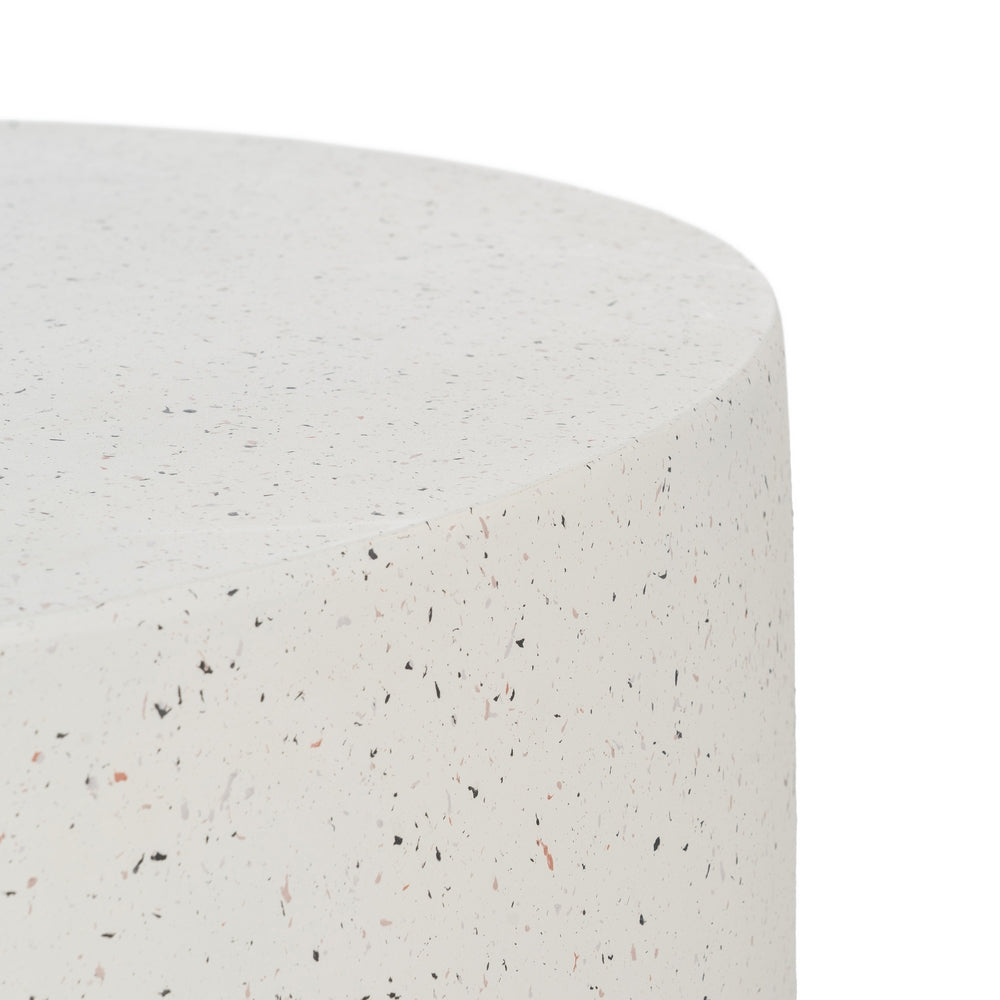 MESA CENTRO BLANCO FIBRA DE MAGNESIO 90 X 90 X 40 CM