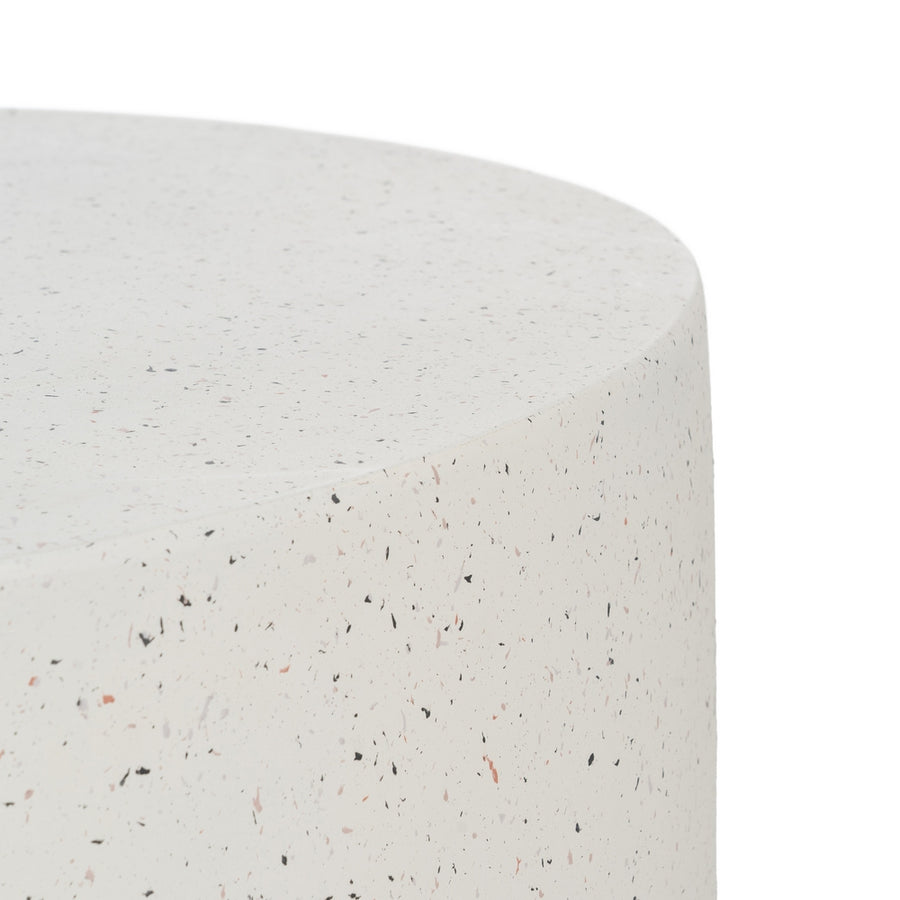 MESA CENTRO BLANCO FIBRA DE MAGNESIO 90 X 90 X 40 CM