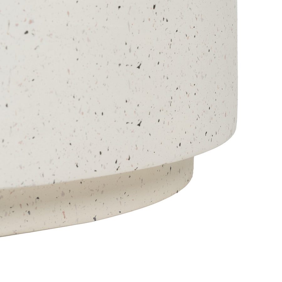 MESA CENTRO BLANCO FIBRA DE MAGNESIO 90 X 90 X 40 CM