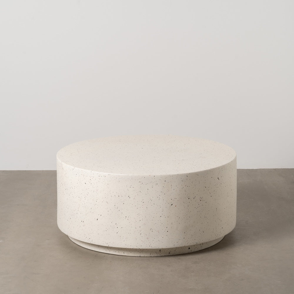 MESA CENTRO BLANCO FIBRA DE MAGNESIO 90 X 90 X 40 CM