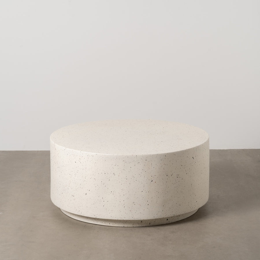 MESA CENTRO BLANCO FIBRA DE MAGNESIO 90 X 90 X 40 CM