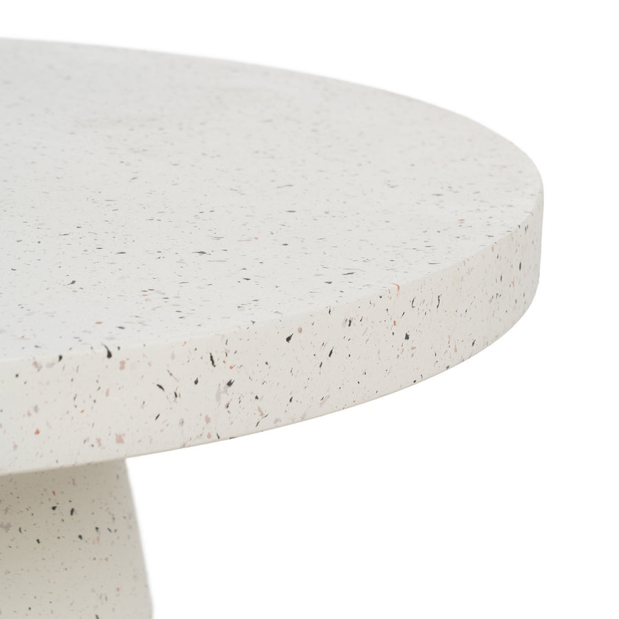 MESA CENTRO BLANCO FIBRA DE MAGNESIO 80 X 80 X 38 CM