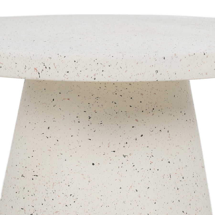 MESA CENTRO BLANCO FIBRA DE MAGNESIO 80 X 80 X 38 CM