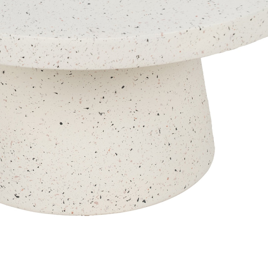 MESA CENTRO BLANCO FIBRA DE MAGNESIO 80 X 80 X 38 CM