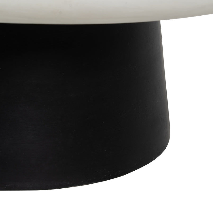 MESA CENTRO BLANCO-NEGRO MAGNESIO 91 X 91 X 39 CM