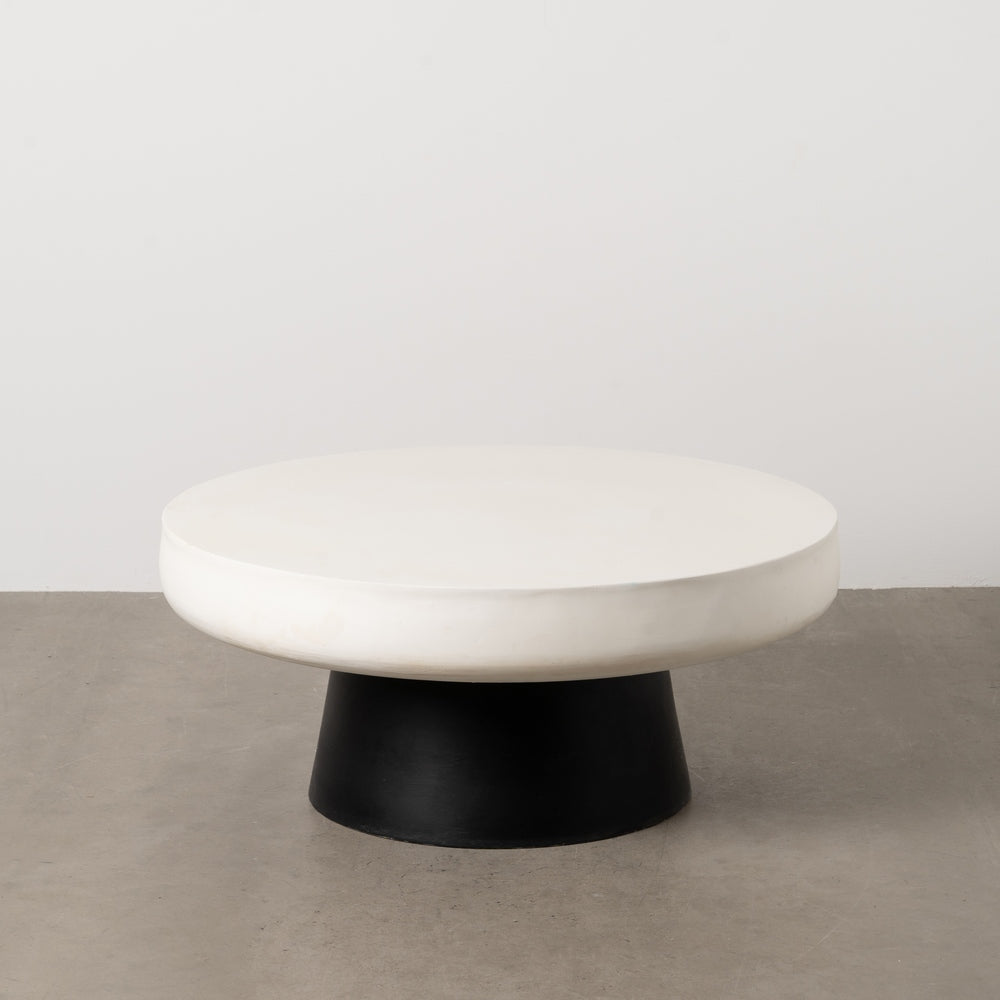 MESA CENTRO BLANCO-NEGRO MAGNESIO 91 X 91 X 39 CM