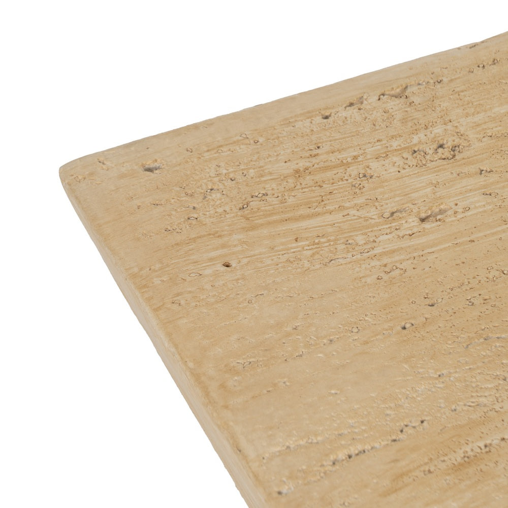 MESA CENTRO BEIGE MAGNESIO 80 X 80 X 40 CM