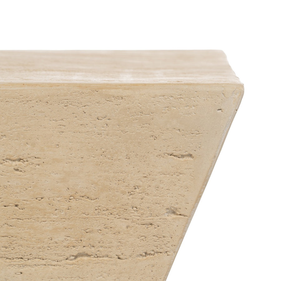 MESA CENTRO BEIGE MAGNESIO 80 X 80 X 40 CM
