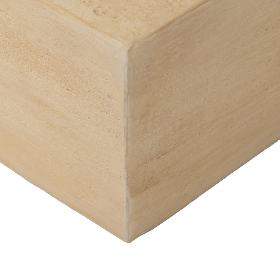 MESA CENTRO BEIGE MAGNESIO 80 X 80 X 40 CM