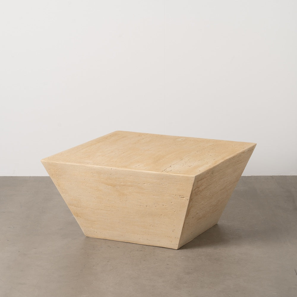 MESA CENTRO BEIGE MAGNESIO 80 X 80 X 40 CM