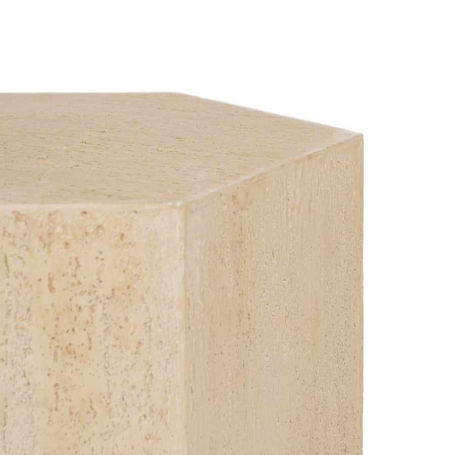 MESA AUXILIAR BEIGE MAGNESIO 41,50 X 36,50 X 46,50 CM