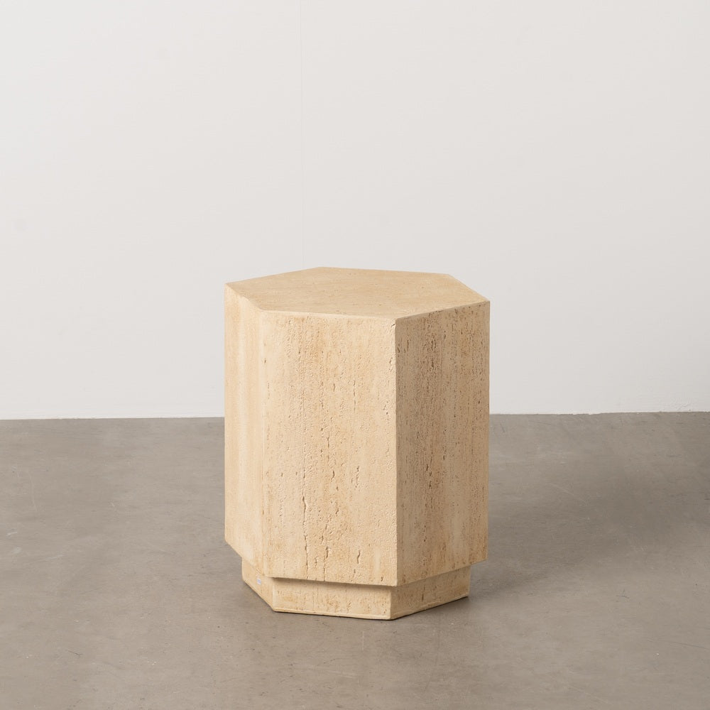 MESA AUXILIAR BEIGE MAGNESIO 41,50 X 36,50 X 46,50 CM