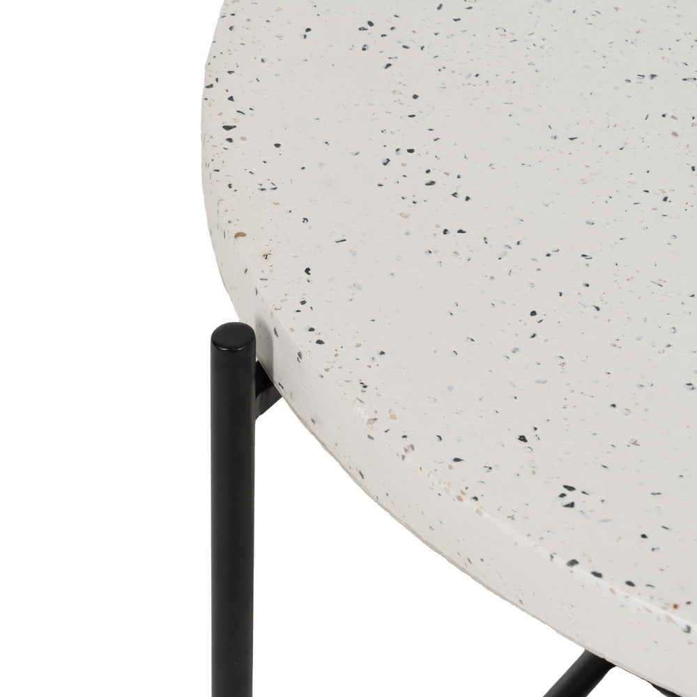 MESA CENTRO BEIGE-NEGRO MAGNESIO 68 X 68 X 44 CM