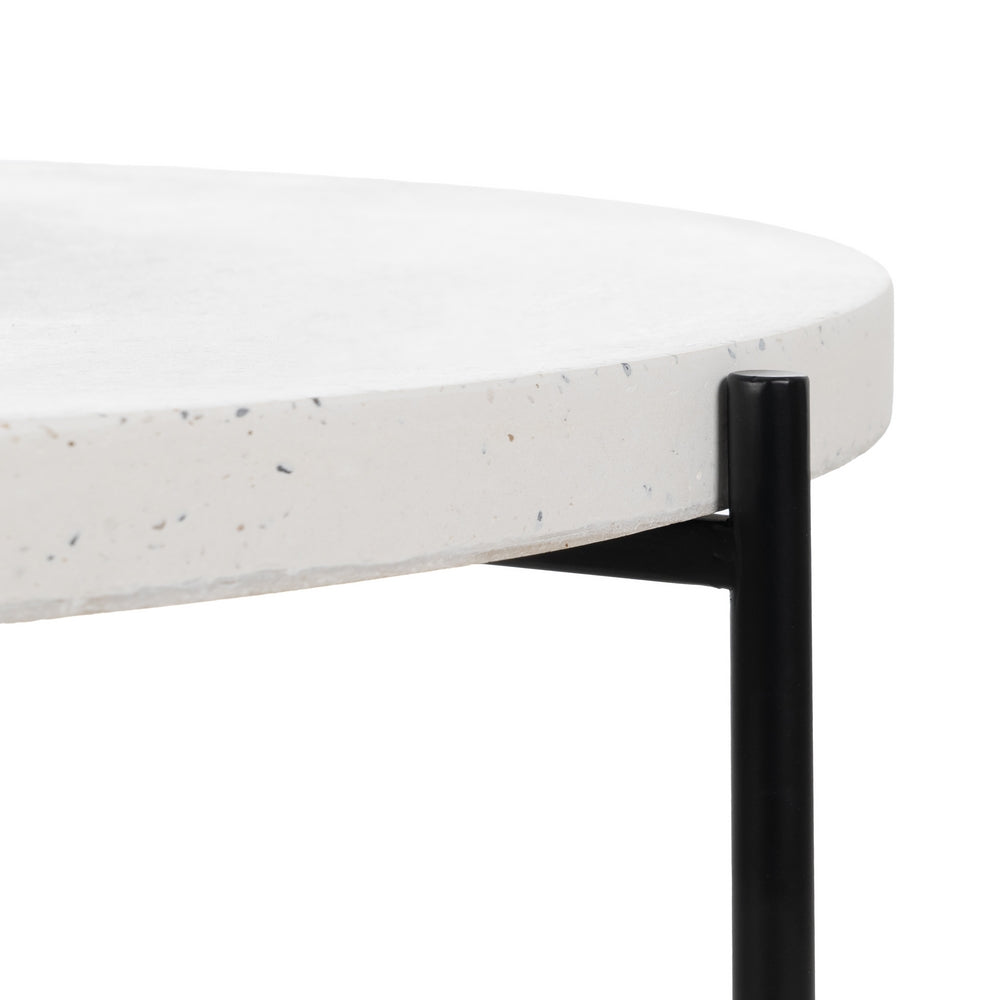 MESA CENTRO BEIGE-NEGRO MAGNESIO 68 X 68 X 44 CM