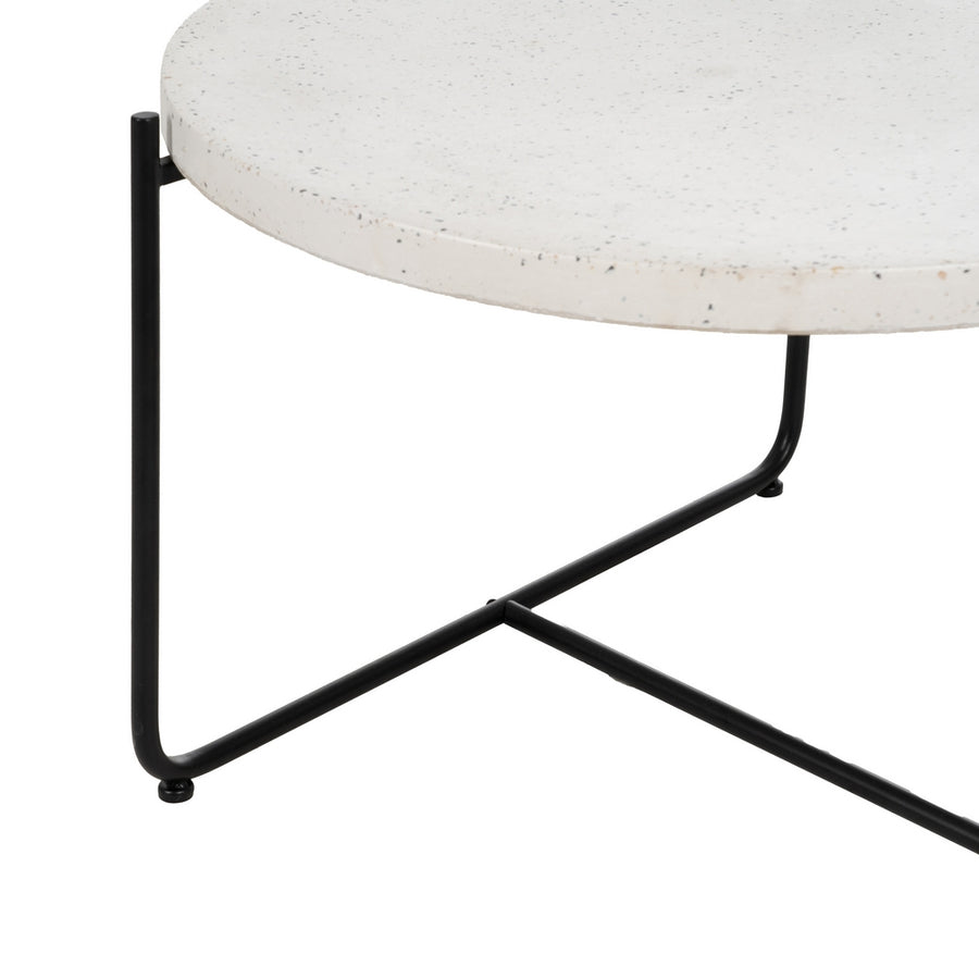 MESA CENTRO BEIGE-NEGRO MAGNESIO 68 X 68 X 44 CM