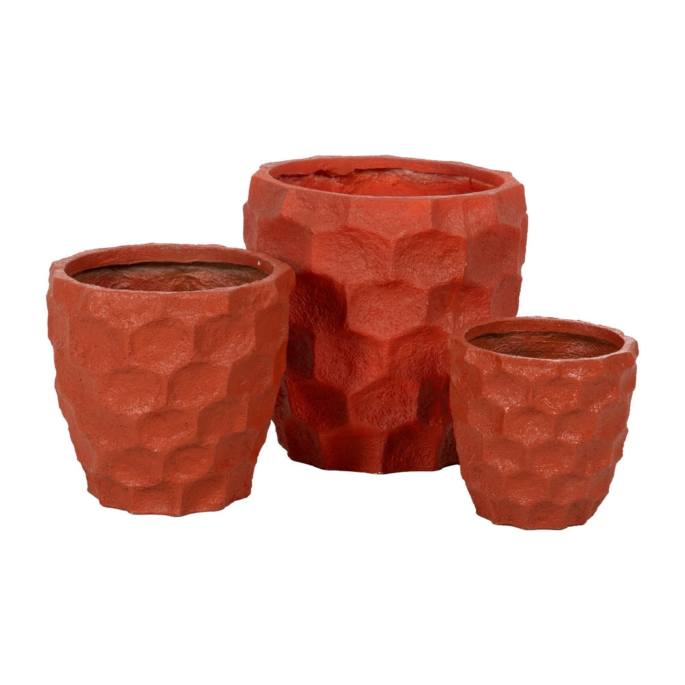 TERRACOTTA RESIN PLANTER DECORATION 49 X 49 X 49 CM