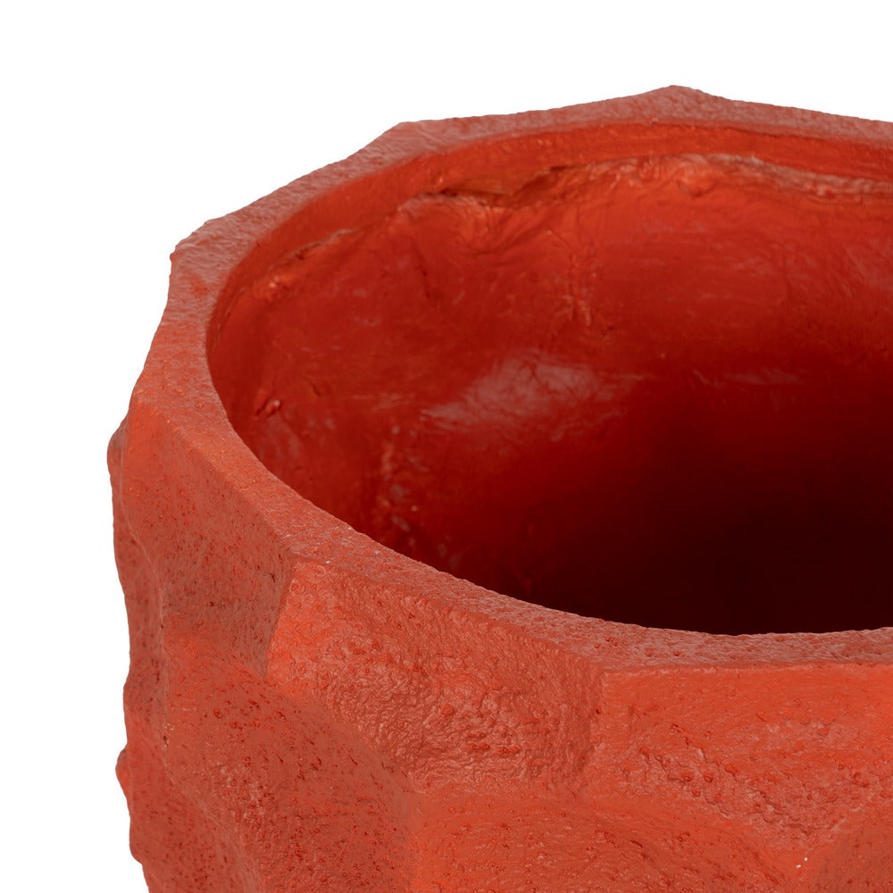 TERRACOTTA RESIN PLANTER DECORATION 49 X 49 X 49 CM